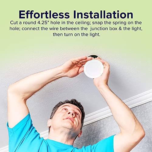 4 Inch 12 Pack (9 Watt 700 Lumens), LED Ceiling Lights with Junction Box