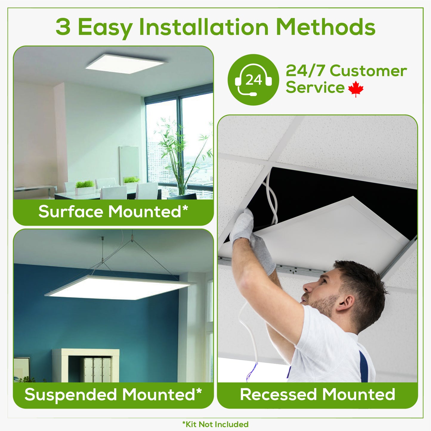 2x2 LED Flat Panel Light (4 Pack)