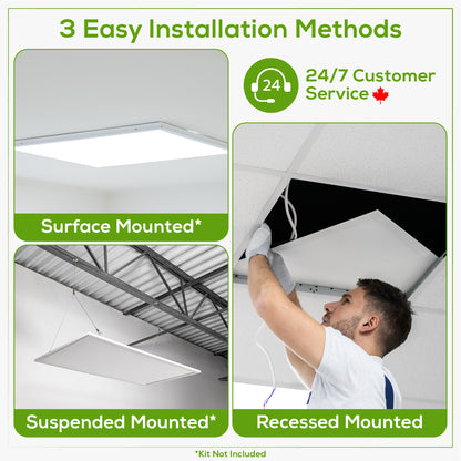 2x4 LED Flat Panel Light (2 Pack)