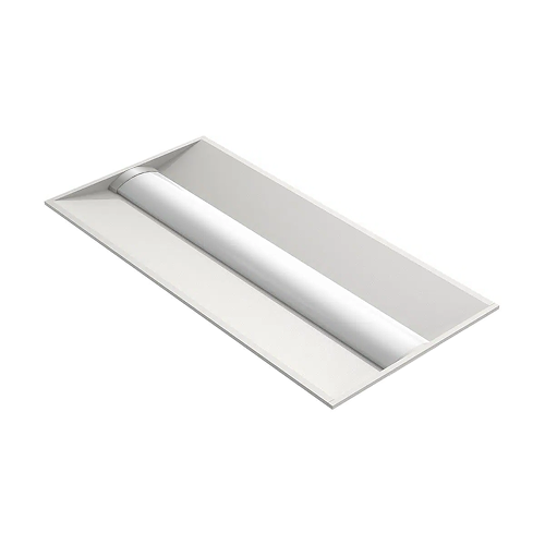 LED Central Basket Lowbay Luminaire 2X4 With Sensor Receptacle 120-347V 34/42/50W 3500/4000/5000K