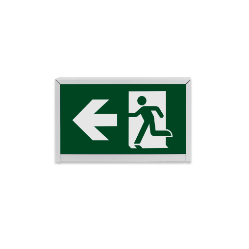 BY-F5025CA Running Man Exit Sign Steel Case